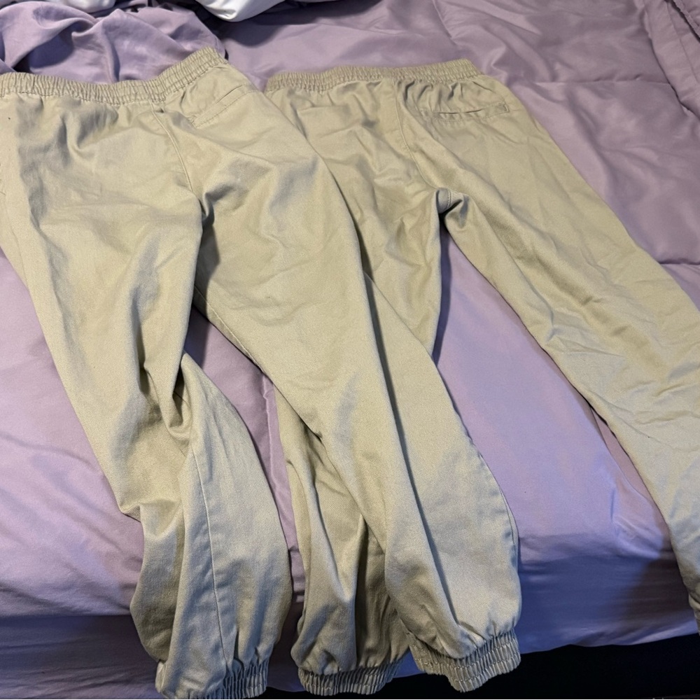 French Toast Kids Light Tan Joggers